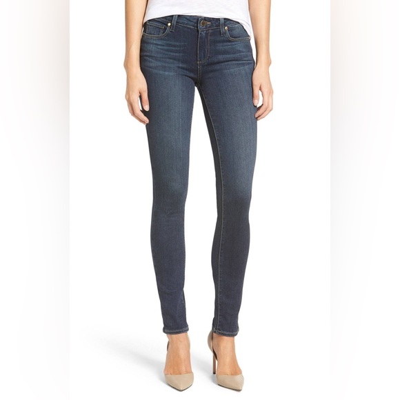 Paige Skyline Skinny Jeans Brentyn dark denim, size 27 - Picture 1 of 14